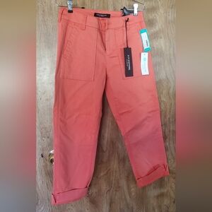 Liverpool Coral Utility Crop Pants | NWT Size 4